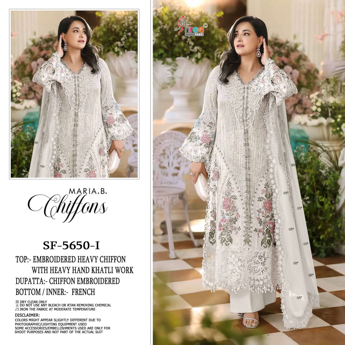 Shree Fab SF-5650 Chiffon Embroidered Pakistani Salwar Suit
