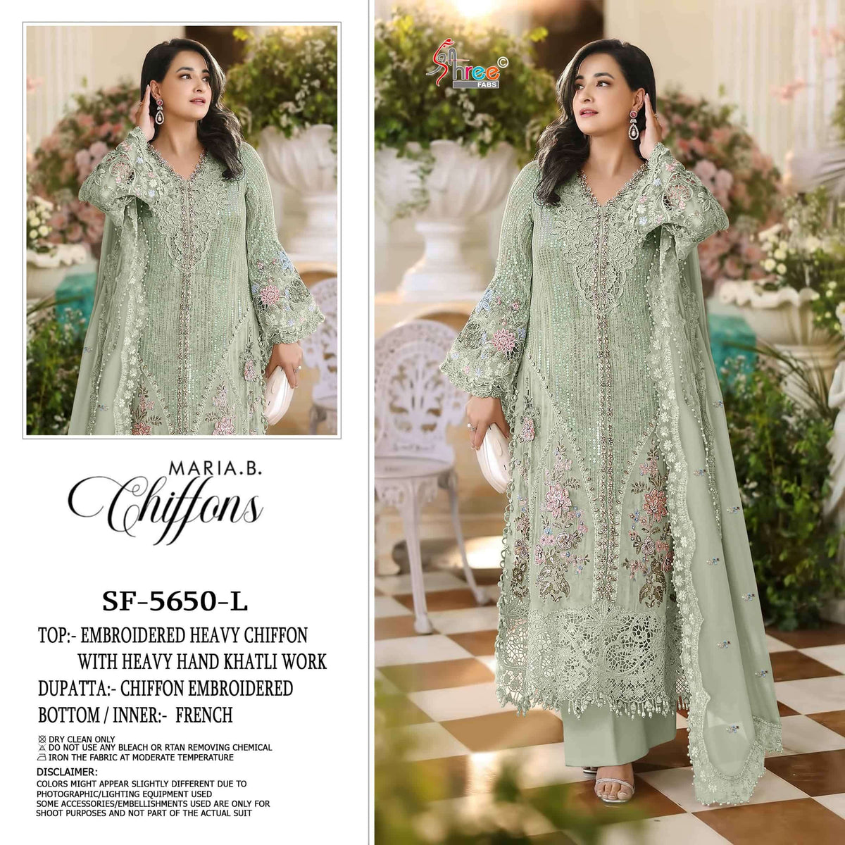 Shree Fab SF-5650 Chiffon Embroidered Pakistani Salwar Suit