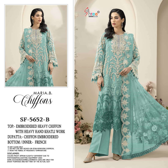 Shree Fab SF-5652 Chiffon Embroidered Pakistani Suit