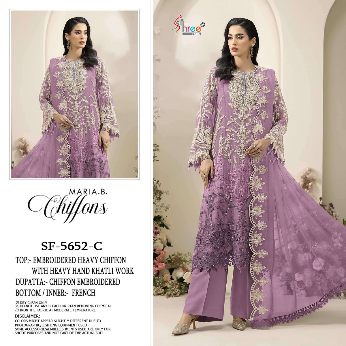 Shree Fab SF-5652 Chiffon Embroidered Pakistani Suit