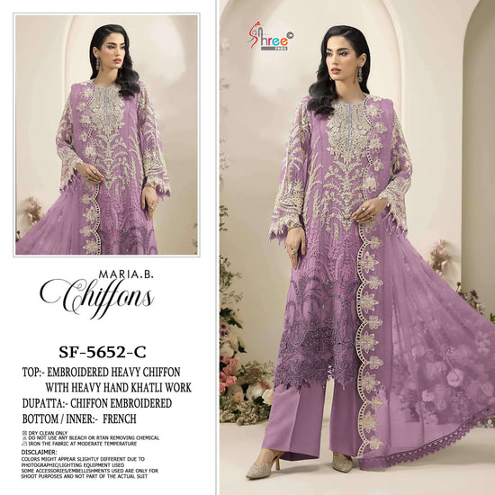 Shree Fab SF-5652 Chiffon Embroidered Pakistani Suit