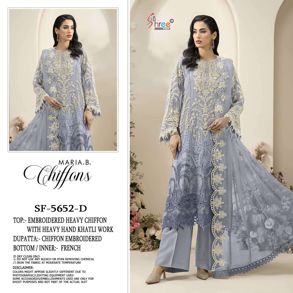 Shree Fab SF-5652 Chiffon Embroidered Pakistani Suit