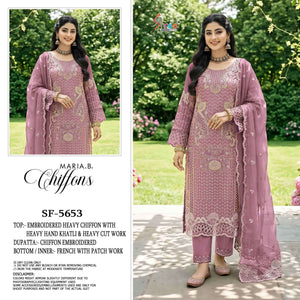 Shree Fab SF-5653 Chiffon Khatli Work Embroidered Pakistani Suit