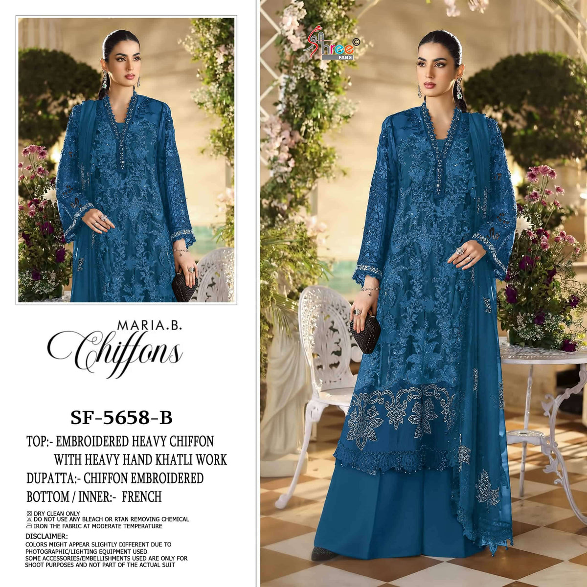 Shree Fab SF-5658 Chiffon Embroidered Pakistani Suit Set