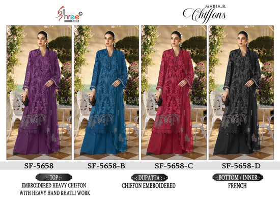 Shree Fab SF-5658 Chiffon Embroidered Pakistani Suit Set