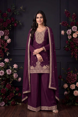 Aurraa Dia Chinon Embroidered Ready to Wear Punjabi Salwar Suit Set