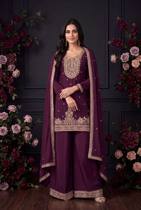 Aurraa Dia Chinon Embroidered Ready to Wear Punjabi Salwar Suit Set