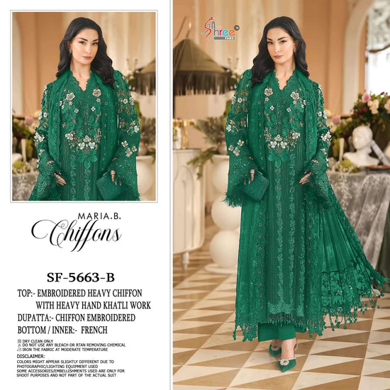 Shree Fab SF-5663 Chiffon Embroidered Pakistani Festive Wear Salwar Suit