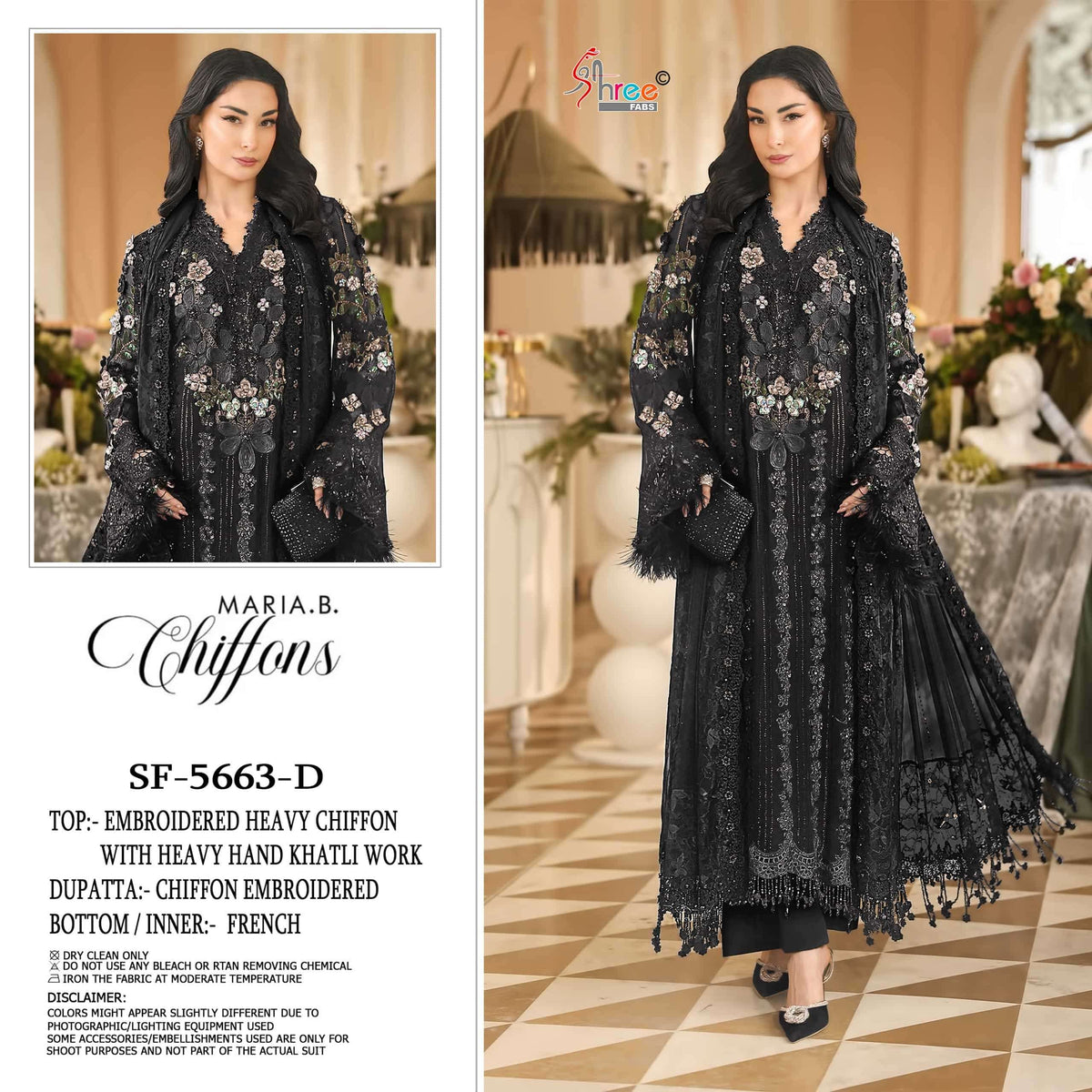 Shree Fab SF-5663 Chiffon Embroidered Pakistani Festive Wear Salwar Suit