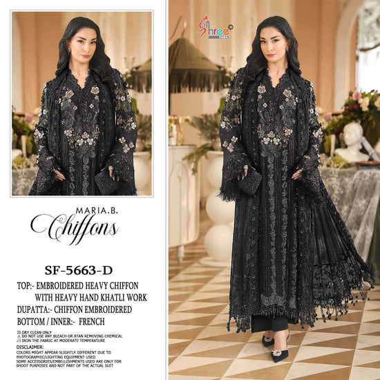 Shree Fab SF-5663 Chiffon Embroidered Pakistani Festive Wear Salwar Suit