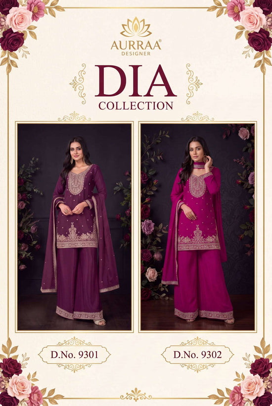 Aurraa Dia Chinon Embroidered Ready to Wear Punjabi Salwar Suit Set