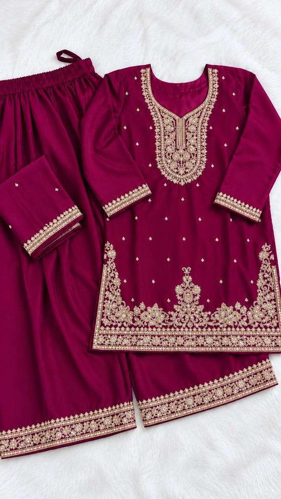 Aurraa Dia Chinon Embroidered Ready to Wear Punjabi Salwar Suit Set