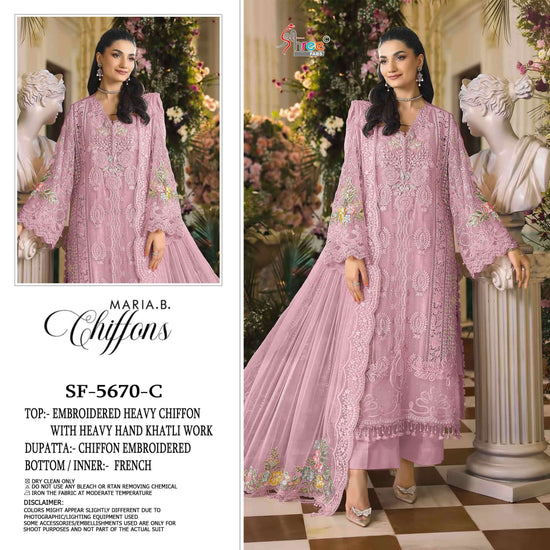 Shree Fab SF-5670 Chiffon Embroidered Festive Wear Pakistani Salwar Suit