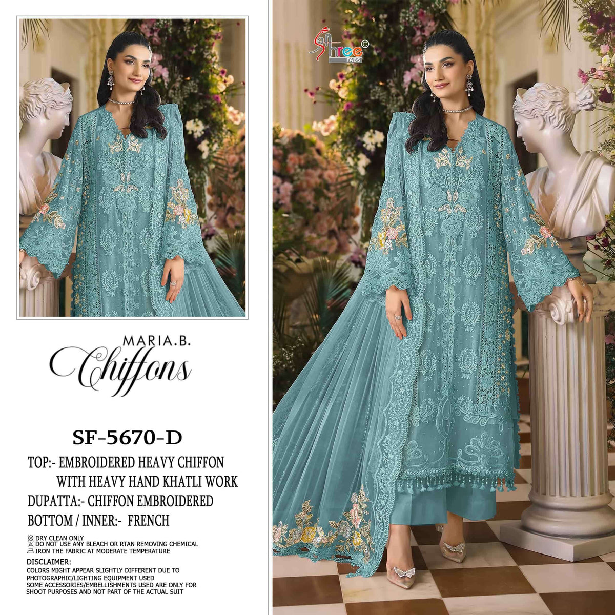 Shree Fab SF-5670 Chiffon Embroidered Festive Wear Pakistani Salwar Suit