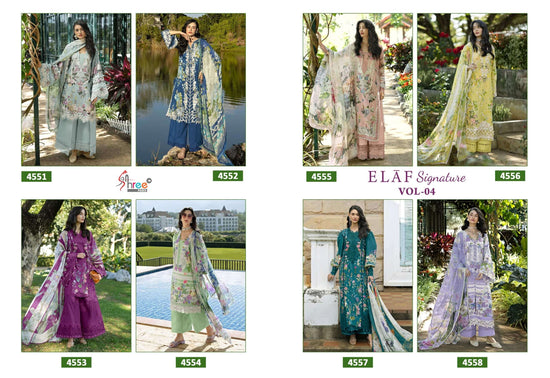 Shree Fab Signature Vol-4 Cotton Printed Pakistani Suit
