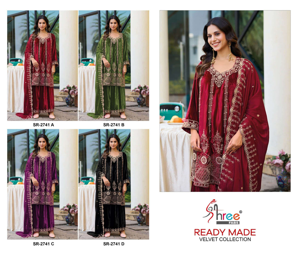 Shree Fab SR-2741 Velvet Pakistani Suit