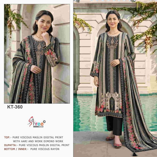 Shree Fabs Kt 360 Muslin Pakistani Suit - Amrah Wholesale
