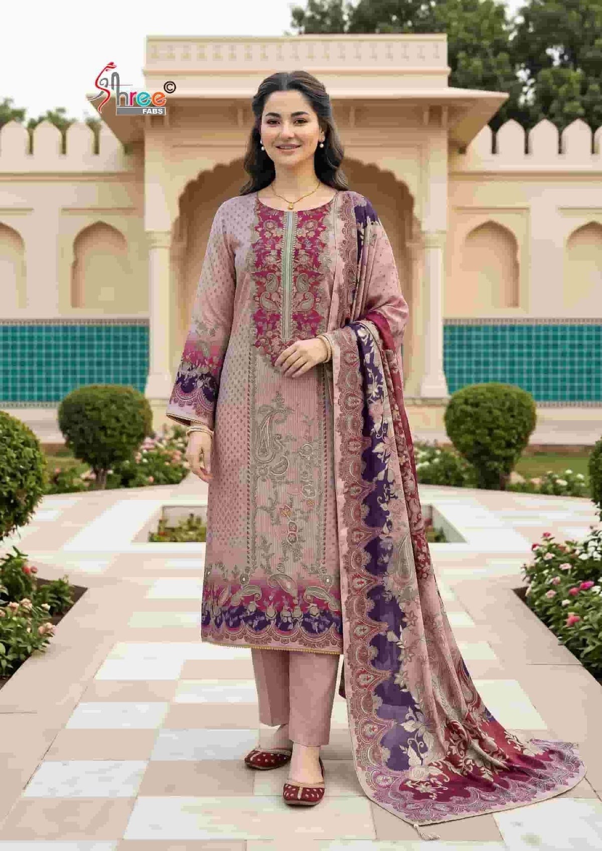 Shree Fabs Kt 361 Muslin Pakistani Suit - Amrah Wholesale