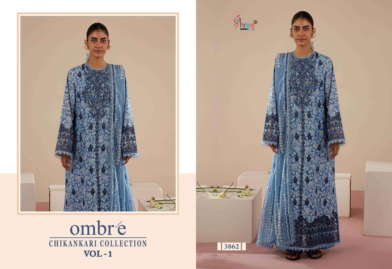 Shree Fabs Ombre Chikankari Vol-01