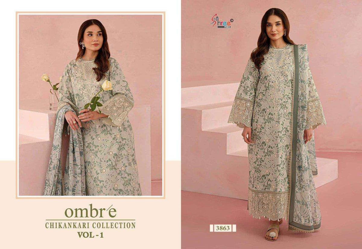 Shree Fabs Ombre Chikankari Vol-01