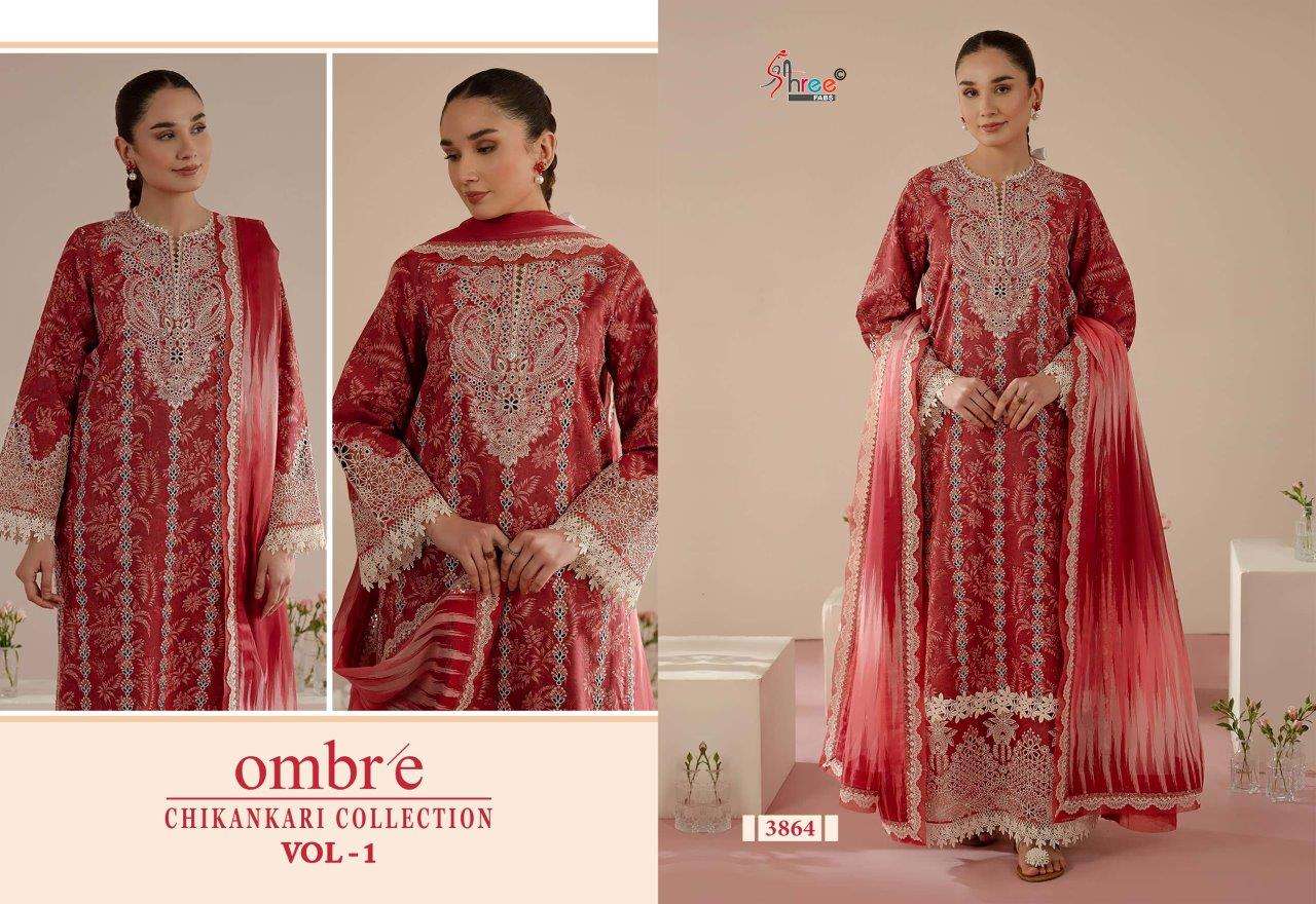 Shree Fabs Ombre Chikankari Vol-01