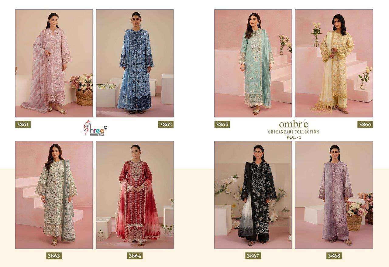 Shree Fabs Ombre Chikankari Vol-01