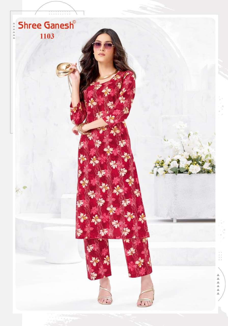 Shree Ganesh Ananya Vol 1 Cotton Printed Co Ord Set
