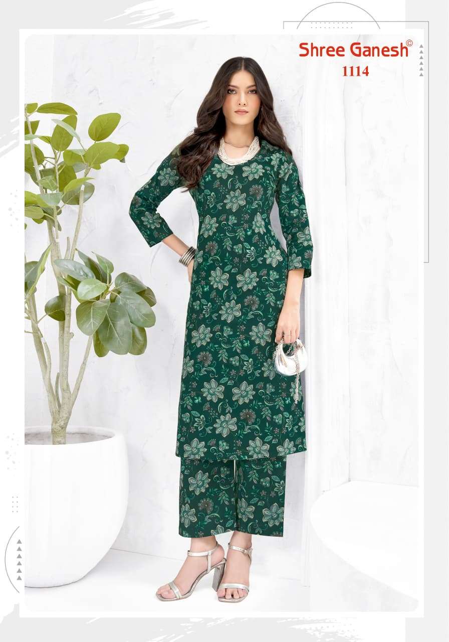 Shree Ganesh Ananya Vol 1 Cotton Printed Co Ord Set