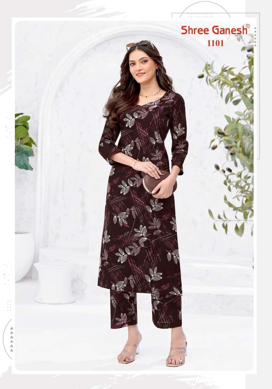 Shree Ganesh Ananya Vol 1 Cotton Printed Co Ord Set