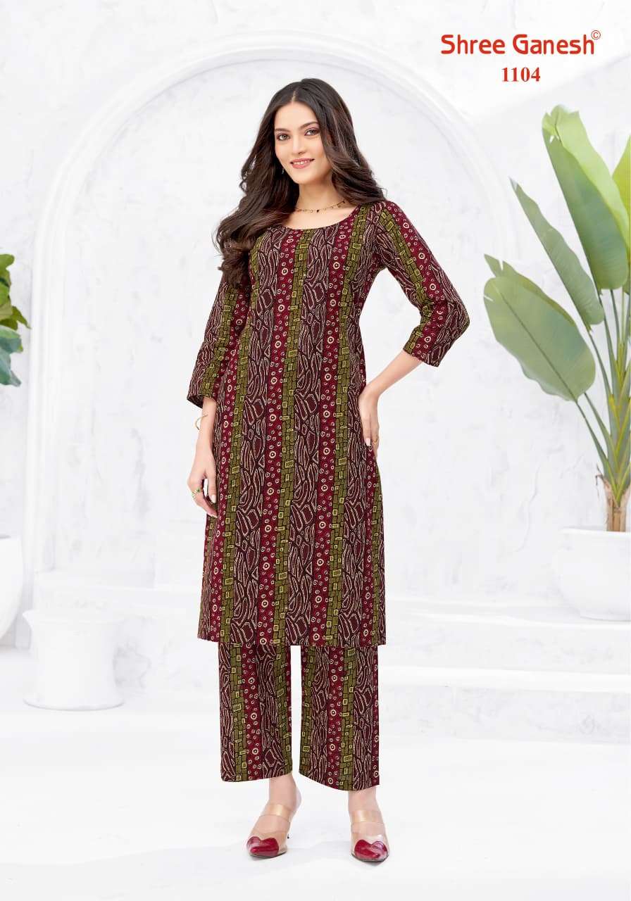 Shree Ganesh Ananya Vol 1 Cotton Printed Co Ord Set