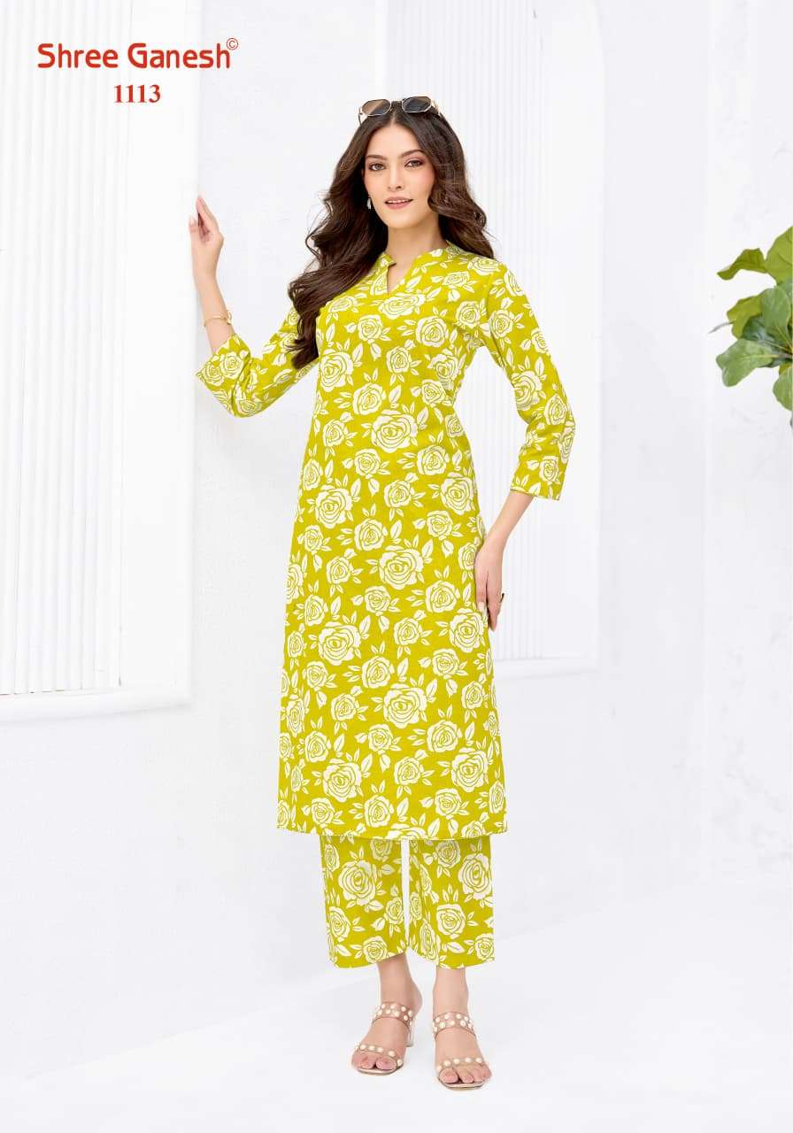Shree Ganesh Ananya Vol 1 Cotton Printed Co Ord Set