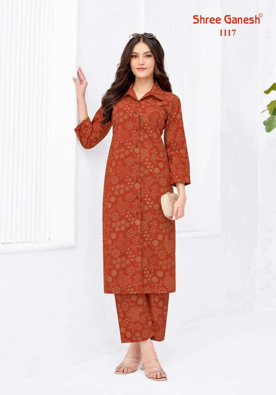 Shree Ganesh Ananya Vol 1 Cotton Printed Co Ord Set