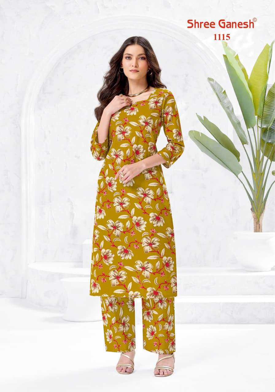 Shree Ganesh Ananya Vol 1 Cotton Printed Co Ord Set
