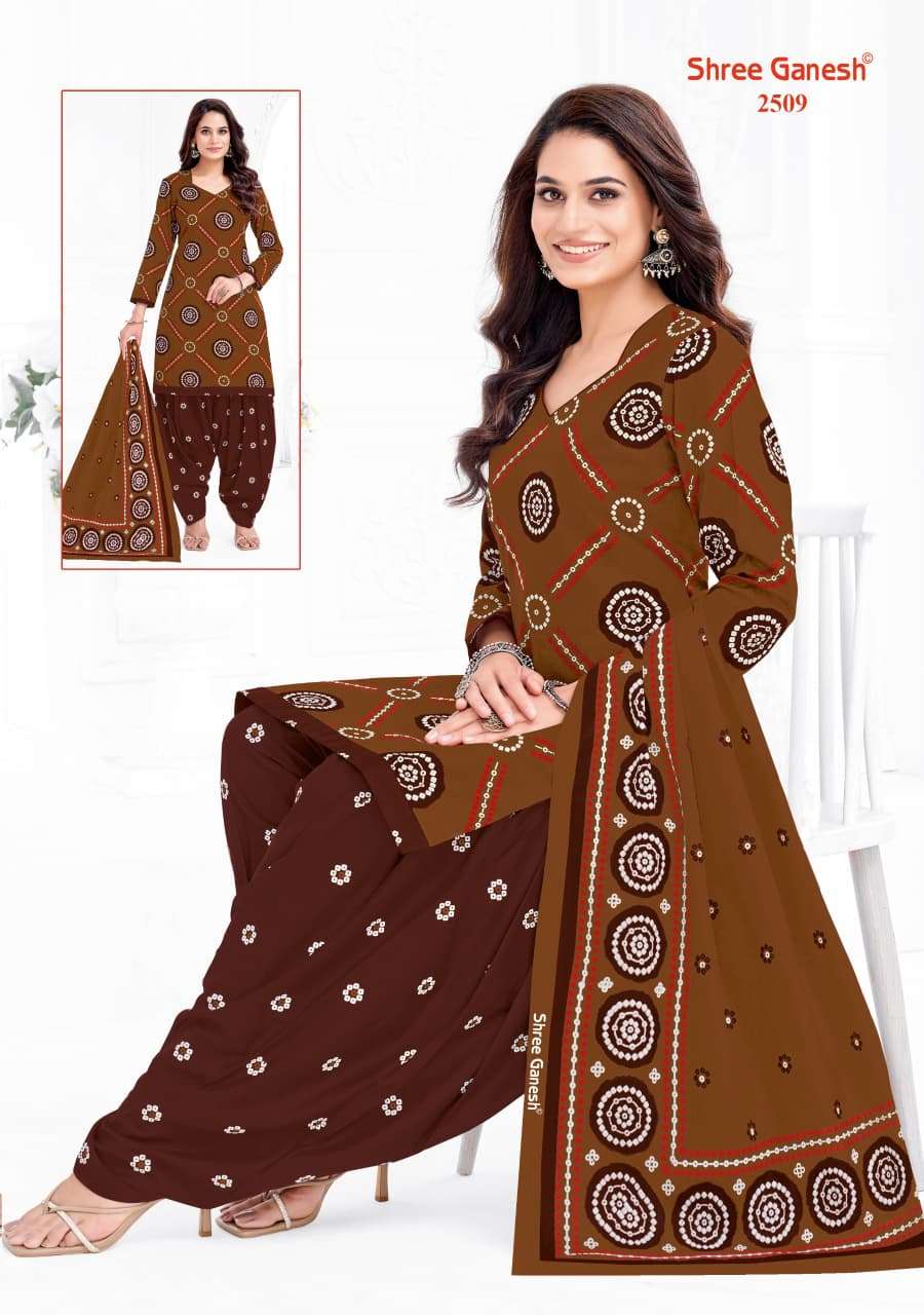 Shree Ganesh Bandhani Vol 5 Heavy Cotton Bandhani Dress Material