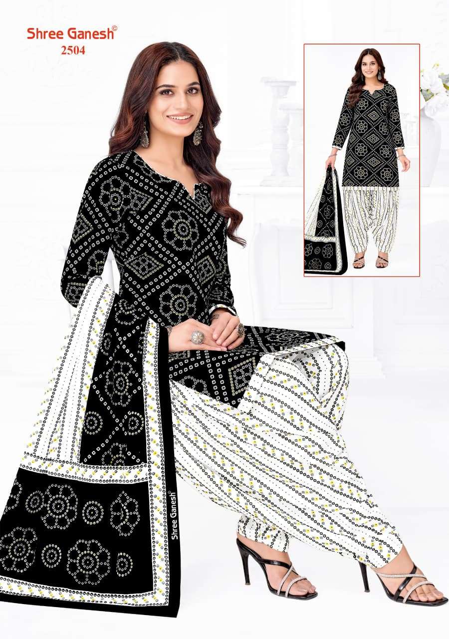 Shree Ganesh Bandhani Vol 5 Heavy Cotton Bandhani Dress Material