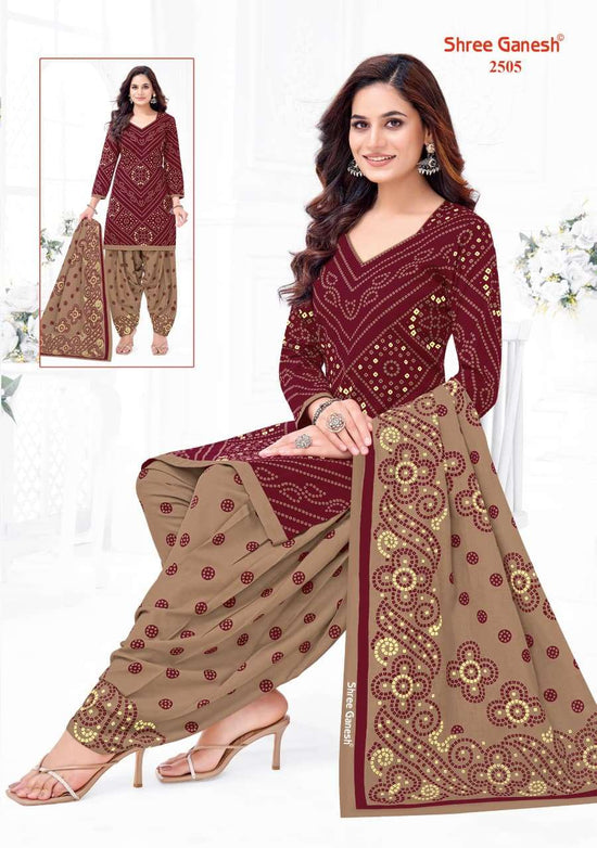 Shree Ganesh Bandhani Vol 5 Heavy Cotton Bandhani Dress Material