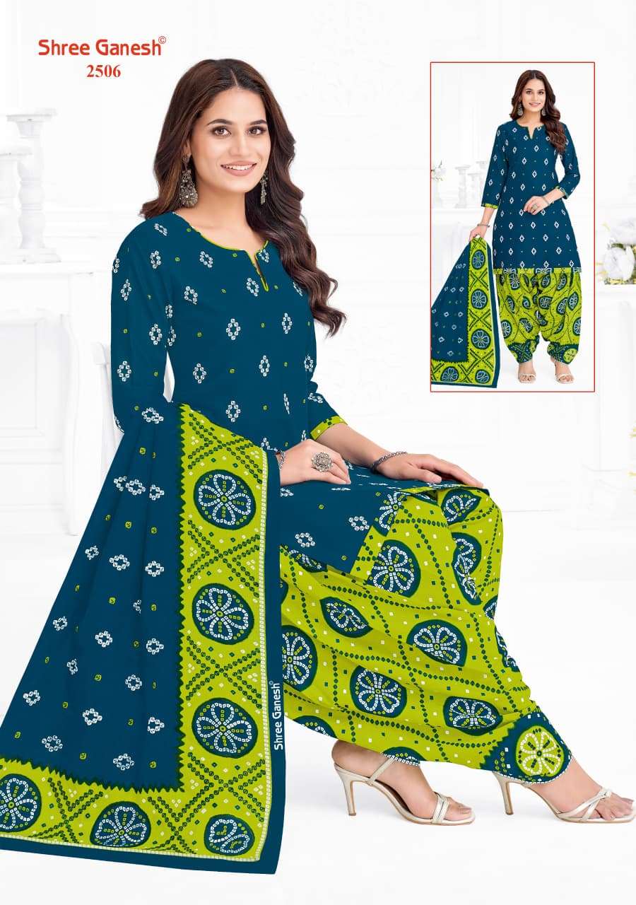 Shree Ganesh Bandhani Vol 5 Heavy Cotton Bandhani Dress Material