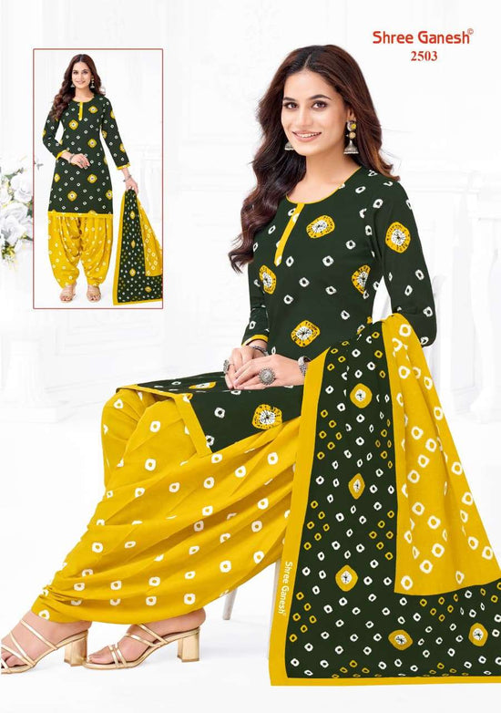 Shree Ganesh Bandhani Vol 5 Heavy Cotton Bandhani Dress Material