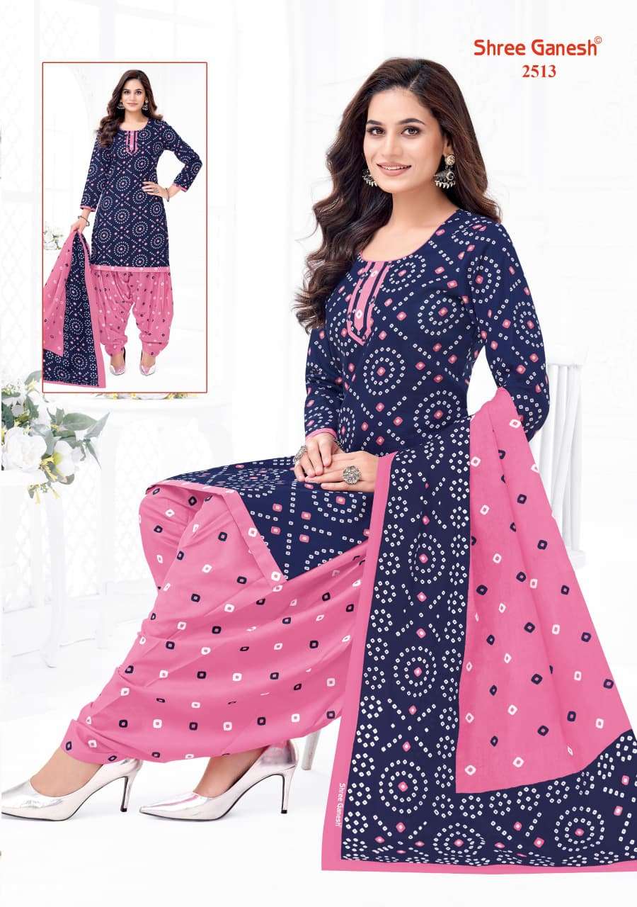 Shree Ganesh Bandhani Vol 5 Heavy Cotton Bandhani Dress Material