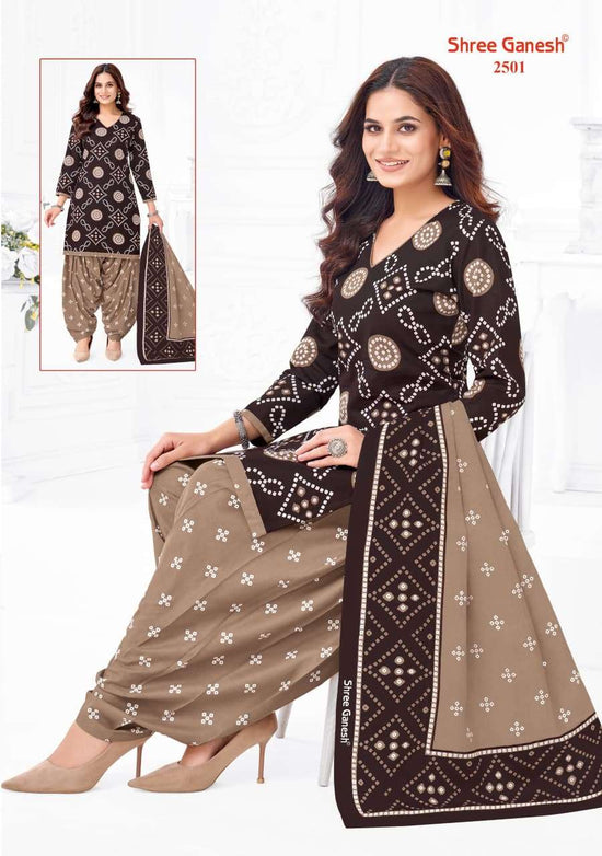 Shree Ganesh Bandhani Vol 5 Heavy Cotton Bandhani Dress Material