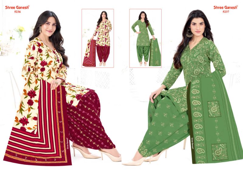 Shree Ganesh Hansika Vol 32 Cotton Printed Dress Material