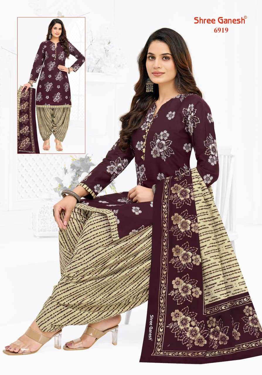 Shree Ganesh Panchi Vol 19 Pure Cotton Printed Dress Material