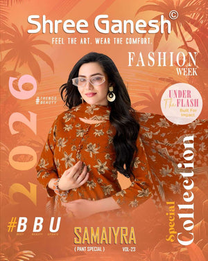 Shree Ganesh Samaiyra Vol 23 Pure Cotton Printed Dress Material