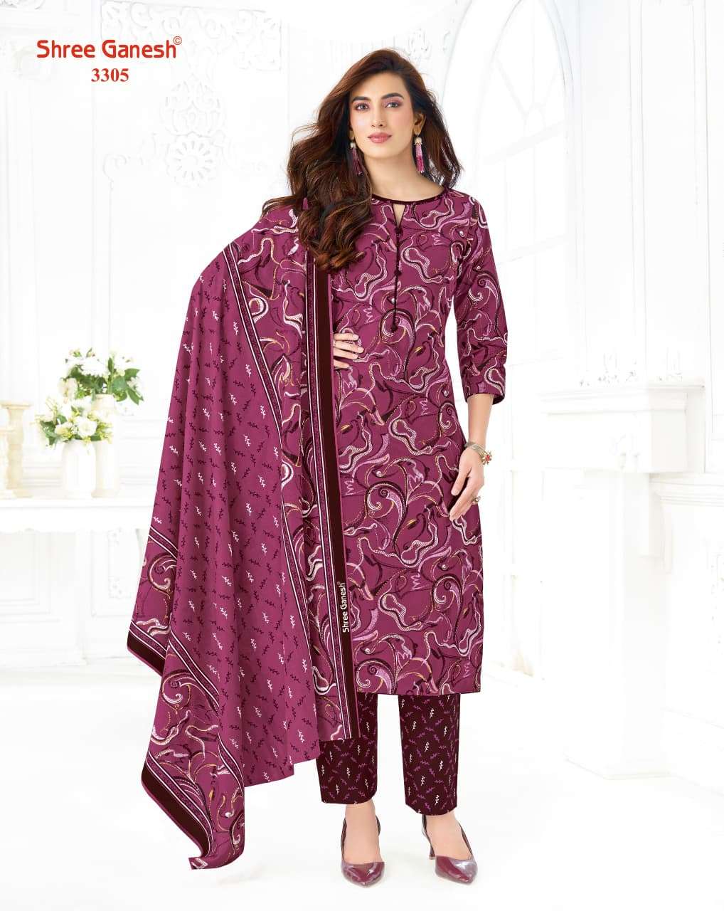 Shree Ganesh Samaiyra Vol 23 Pure Cotton Printed Dress Material