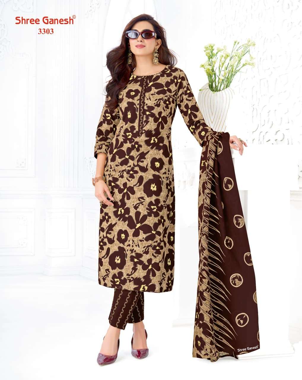 Shree Ganesh Samaiyra Vol 23 Pure Cotton Printed Dress Material