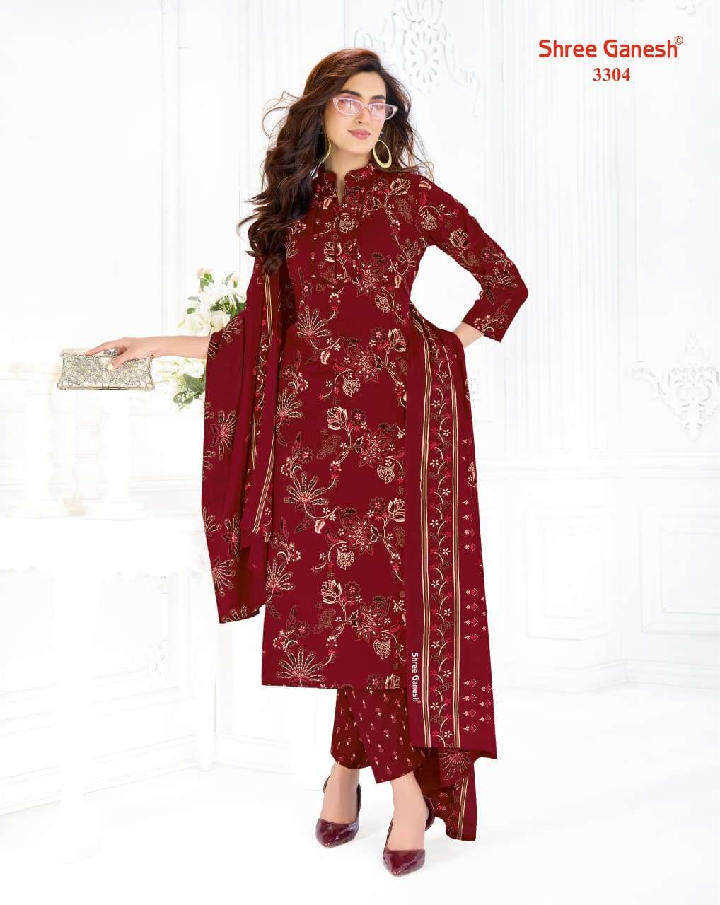 Shree Ganesh Samaiyra Vol 23 Pure Cotton Printed Dress Material