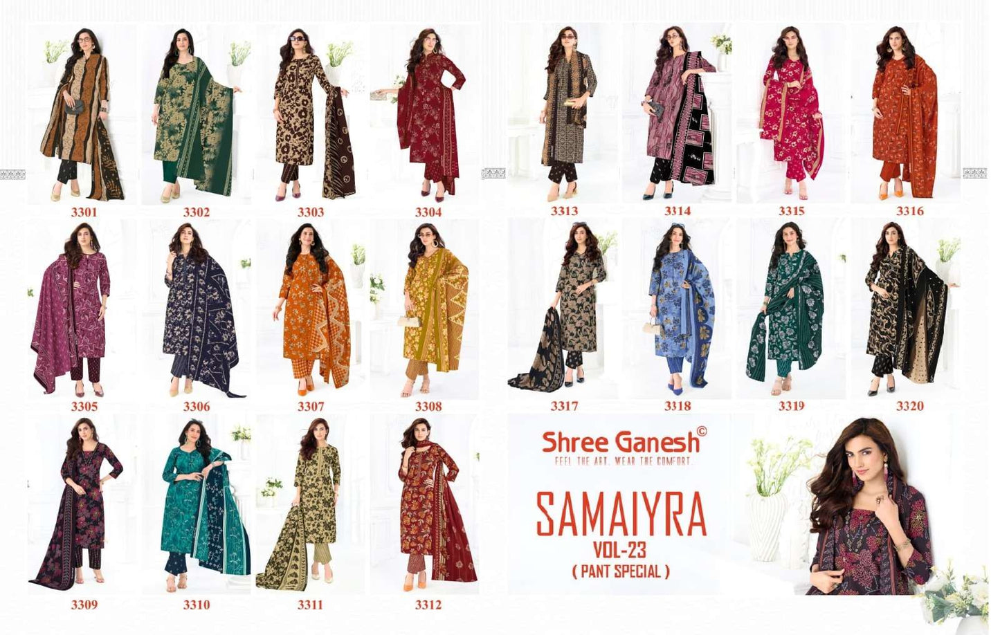Shree Ganesh Samaiyra Vol 23 Pure Cotton Printed Dress Material