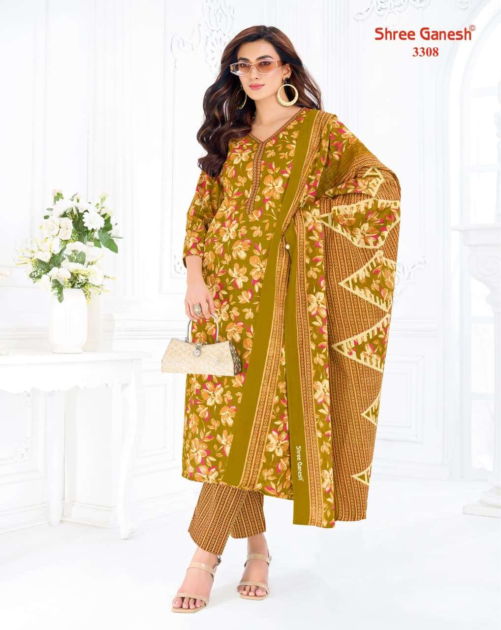 Shree Ganesh Samaiyra Vol 23 Pure Cotton Printed Dress Material