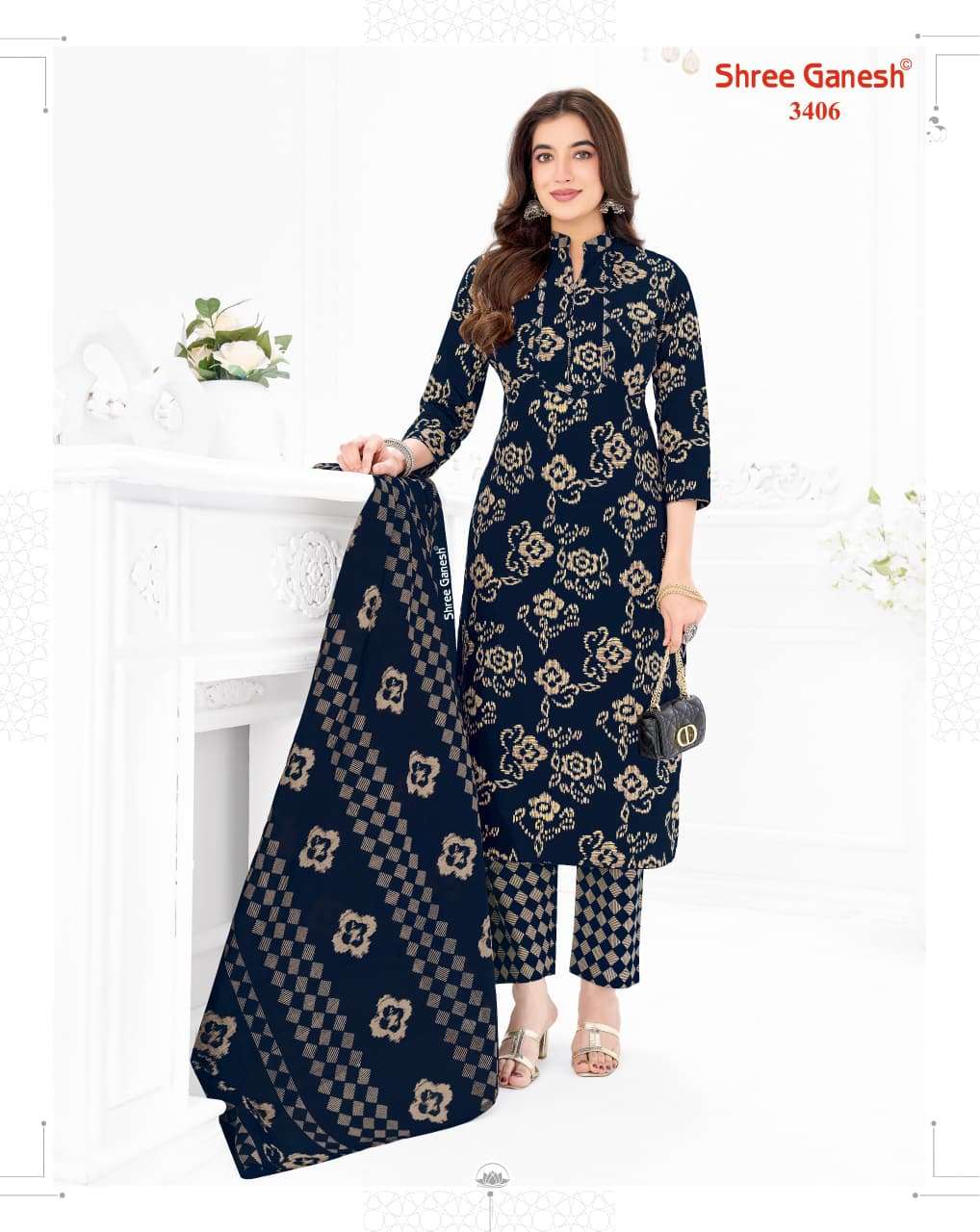 Shree Ganesh Samaiyra Vol 24 Pure Cotton Dress Material - Amrah Wholesale