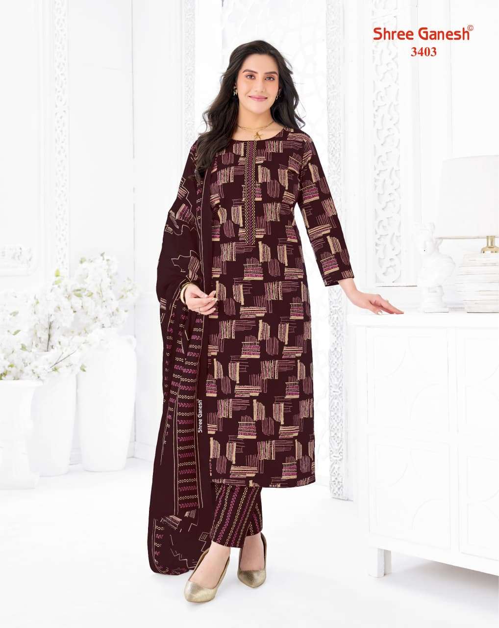 Shree Ganesh Samaiyra Vol 24 Pure Cotton Dress Material - Amrah Wholesale